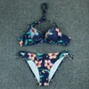 Push up Sexy Bikini Print floral Swimsuit Swimswear Women Bathing Bathing Bikinis Set Brazilian Beach Female Wear Biqiuni XL 220408