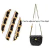 Bag Parts & Accessories DIY Black PU Leather Purse Handle Replacement Metal Gold 220823