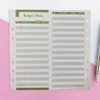 Dépenses Tracker Budgets Sheets Money Trackers Party Favor pour Cash Budget Binder Enveloppes Inserts et Budget Planner 171x87mm