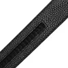Cinturones de cuero de la vaca de 3.5 cm de alta calidad Sin hebilla Diseñadores de moda Solo Café negro Cinturón Cinturón Casual Cierre de Cuero