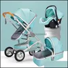 Passeggini per bambini Passeggino di maternità per bambini di lusso Alta Landview 3 in 1 Passeggino portatile Carrozzina Comfort per la consegna di goccia nata 2021 Sxudq