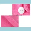 Handduk Home Textiles Garden LL Dusch Caps Women Microfiber Magic Hair Torking Turban Wrap Hat Cap Snabb DHXWL