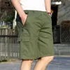 Kenntrice Pantaloncini casuali per uomo Moda Pantaloni corti militari allentati in cotone sottile Fitness Pantaloncini cargo da jogging Abbigliamento estivo da uomo 220622