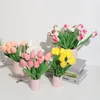 13 Colors Simulation Mini PU Tulip Artificial Flower Fake Flowers Home Wedding Decoration Flower