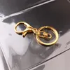 50st 30mm Keyring Flera färger Key Chains Rings Rund Golden Silver-Plate Hook Lobster Clasp Keychain 220516