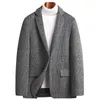 Мужской костюм куртка Blazers осень зимние костюмы мужские шерстяные клетки костюмы мужские тенденции шерстяные костюмы плюс размер мужская одежда 220409