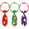 Elementos de Natal gravata cachorro com colarinhos ajustáveis ​​Charms laços para pequenos gatos acessórios de helicóptero de cães colar de gola de estimação 10 colorido por atacado A379