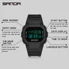 Sanda Fashion Sports de plein air Montres Militaires imperméables Montres Militaires Rétro Digital LED Watch Electronics Relógio Masculino