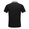 2022 Stripe Stripe Polo Shirt T Shirts Snake Polos Bee Floral Mens High Street Fashion Horse Polo Luxury Thirt V00038