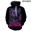 Felpe con cappuccio da uomo Felpe primavera e autunno Cool Goth Skull Horror Uomo Donna Bambini 3D stampato manica con cappuccio Boy Girl Kids Coat