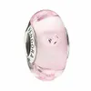 Andy Jewel 925 Ayar Gümüş Boncuk El Yapımı Lampwork Pembe Kalp Murano Charm Charms Avrupa Pandora Tarzı Takı Bilezikler Kolye Uyar 791632PCZ