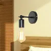 Vägglampa nordisk trä sconce e27 retro sängen vintage inomhus belysning sovrum vardagsrum för heminredning ledande ljus fixturvägg