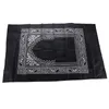 Tapis de prière islamique Tapis tressé portable Portable Zipper Boussole Couvertures Tapis de poche de voyage Tapis de prière musulman Culte musulman FY3660 sxm24