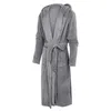 Men's Sleepwear Mens Bathrobe Man Winter Warm Casual Robe Casual Manga Longa Housecoat Male Bath Lounge Nightgown 2022 PAJAMAMEN's