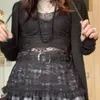 Coréen Kawaii Rétro Noir Dentelle Cami Top Femmes Sexy Voir À L'intérieur Corset Top Egirl Harajuku Gothique Grunge Emo Alt Vêtements 220607