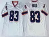 Chen37 저렴한 남자 레트로 Jim 12 Kelly Thurman 34 Thomas 78 Bruce Smith 83 Andre Reed Vintage Football Jersys Sticthed Blue White S-3XL