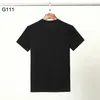 DSQ Phantom Turtle Mens 디자이너 티셔츠 이탈리아 밀라노 패션 로고 프린트 티셔츠 여름 흑백 티셔츠 힙합 스트리트웨어 10253I