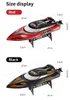 Remote control boat 2.4G long-distance speed 35KM per hour with night light anti-overturning high-speed speedboat