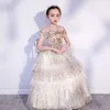 Lovely Flower Girls Dresses for Weddings Off Shoulder Tulle Floor Length Backless Ball Gown Junior Bridesmaid Dresses for Girls Real Image