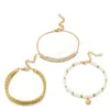Ensemble de bracelets de cheville bohémien couleur or pour femmes, Imitation de perles, coquillage, étoiles, Bracelet de cheville tendance, bijoux de plage féminins