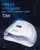 Nail Dryer Nails Lamp UV o Curing All Gel Nails Polish con Motion Sensing Manicure Pedicure Salon Beauty Tool Commercio all'ingrosso