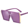 2022 large frame square thin RETRO SUNGLASSES women's European and American personality men's Sunglasses 01