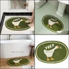 Cute Duck Bathroom Rug Funny Soft Bathtub Carpet Area Rugs Kitchen Floor Mats Nordic Welcome Doormat Chic Home Room Decor 220329 Drop Delive