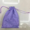 50 pçs/lote 15 * 20 cm 12 cores feitos à mão Juta Sacos com cordão Bolsa Serapilheira Festa de casamento Sacos de presente de Natal Bolsas de joias Sacos de embalagem