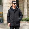 남성용 겨울 재킷 후드 따뜻한 고품질 겉옷 긴 두껍게 파카스 코트 코트 면봉 의류 1 phin22