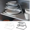 Top Cabinet Layered kitchen Dish Rack Iron Drain Rack 3layer Plate Rack Dish Storage Shelf Kitchen Storage Accessories 04262 T2001200222