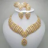 Kingdom MA Fashion African Dubai Gold Jewelry Women African Beads Set Nigerian Bridal Jewelry Set Wedding Accessories 220726