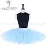 svart blå tulle halv ballett tutu övning repetition klassisk ballerina ballett tutu kostym bt8923