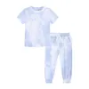 Bambini Designer Abbigliamento Tie Dye Abbigliamento Set Ragazze stampate Manica corta Top Pantaloni Abiti T-shirt T-shirt Pantaloni Suits Boys Moda Shirt Shirt Pant Leisure Wear 2pcs / Set BD7988