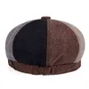 Mannen Retro Baretten Krant Verkoper Caps Mode Steken Platte Baretten Cap Herfst Winter Vrouwen Vintage Schilder Achthoekige Hoeden Gorras J220722