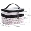 Multifonction Voyage Clair Maquillage Sac De Mode Diamant Cosmétique Sac Articles De Toilette Organisateur Étanche Femmes Stockage Maquillage Cas 220525