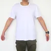 Sublimatie Blanco T-shirt Wit Polyester Shirts Sublimatie Korte Mouw T-shirt voor DIY Crew Neck XL 2XL 3XL