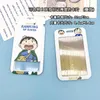 Card Holders Cartoon Boy Slider Retractable With Cover Student ID Bus Protective Sleeve Bank HolderCard