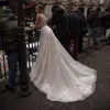Andere trouwjurken bescheiden tule 2022 sexy v-neck mouwloze kanten applique a line bruidsjurken Vestido de noviaother