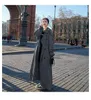 X-Long Women's Trench Long Coat Double-Breasted Belted Lady Cloak Windbreaker Fall Outerwear