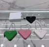 Mode Frauen Verfeinerung Mini Geldbörse Designer Zweiseitige Kette Dreieck Tasche Rosa Abnehmbare Messenger Tasche Luxus Marke Hohe Qualität Leder handtasche