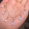 Pendant Necklaces Pearl Drop Necklace Blue Waterdrop Choker Jewelry Gift For Women Chain NecklacePendant