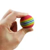 10 PCS Rainbow Color Eva Foam Practice Sponge Golf Balls Balls