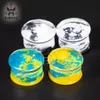 Kubooz Acrylic White Yellow Blue Snowflakes Ear Tunnels Plugs Earring Body Jewelry Piercing Gauges Expanders Stretchers Whole 2664581