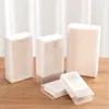 Bra Kraft Paper Packing Presentlåda med transparent PVC -fönster svart delikat låda Display Wedding Cookie Candy Cake Boxes 220427