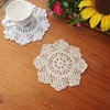 Other Home Decor 4PCs Pastoral Handmade Round Vase Mat Lace Decoration Dining Table Coffee For Living Room Embroidered Tableclother OtherOth