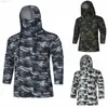 Hoodie Autumn Mens Camouflage Tryckt huvtransporter med Mask Splice Male Long Sleeve Plus Size Sweatshirts T L220730