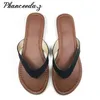 夏のスタイルの靴サンダル輝く良質ヘビファッションカジュアルなソリッドスリッパフリップフロップY200624