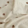 Milancel Ins geboren Koreaanse beren borduurwerk kinderen slapend deken katoenbeddengoed accessoires 220706