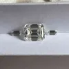 MEISIDIAN D VVS1 Baguette Coupée 2x4mm Mosed Moissanite Diamond Bague en pierre