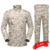 Chándales para hombres Hombres 5 colores Hombres Ejército Uniforme militar Traje táctico ACU Fuerzas especiales Camisa de combate Abrigo Pantalón Conjunto Camuflaje Militar